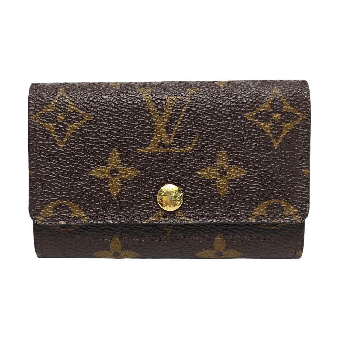 Monogram Coated Canvas Wallet Brown