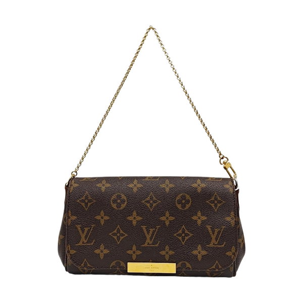 FAVORITE PM Monogram Coated Canvas Brown