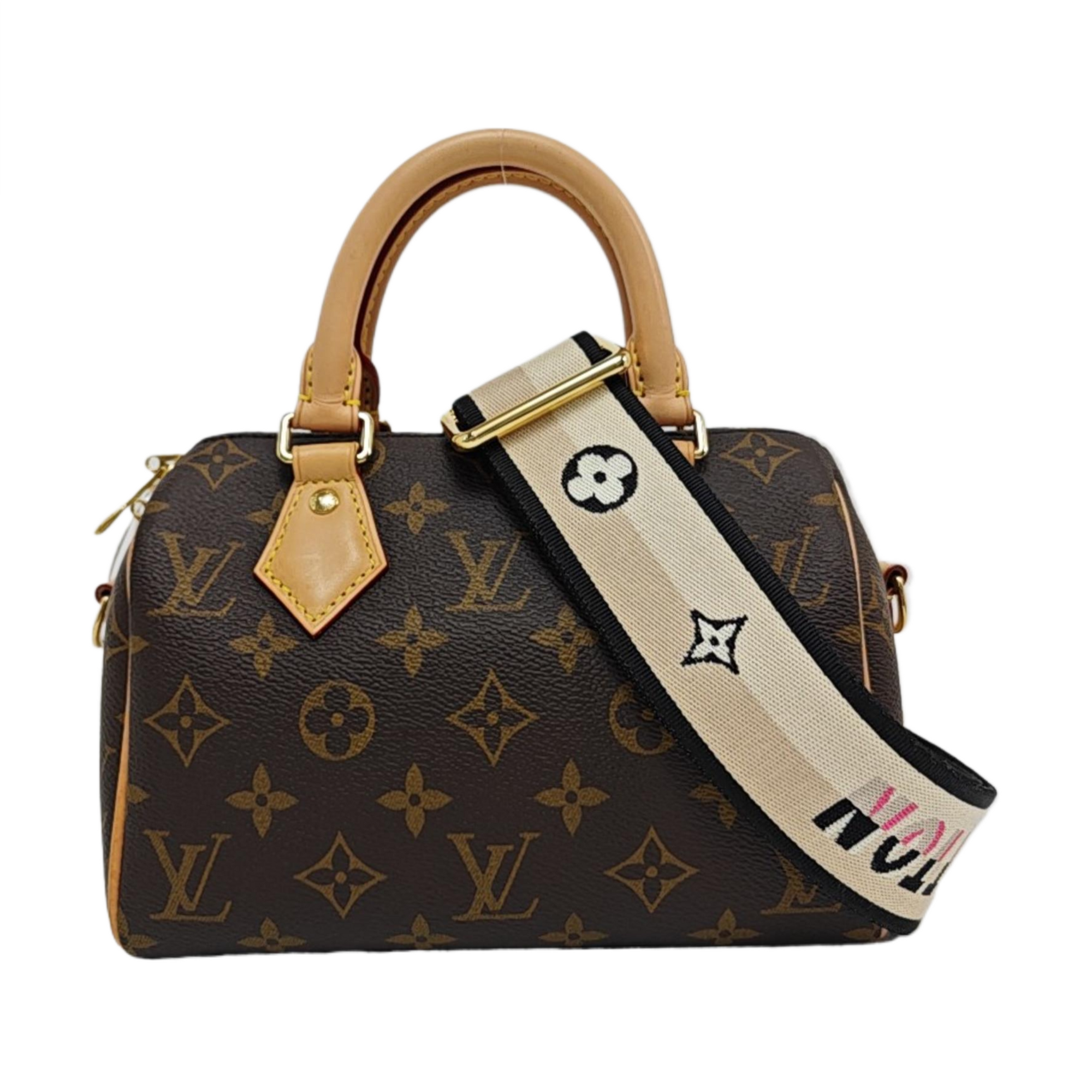 SPEEDY 20 Monogram Coated Canvas Brown