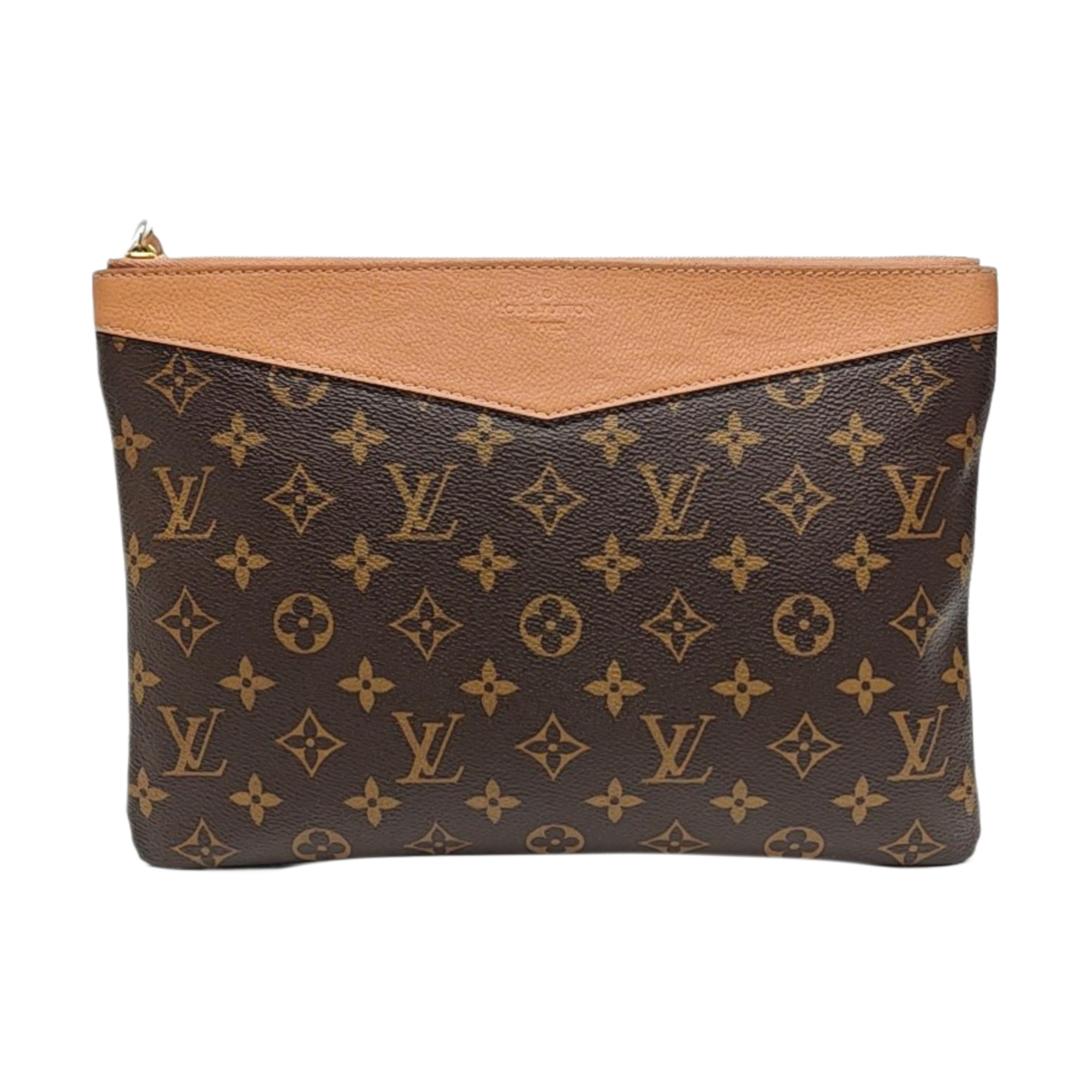 DAILY Monogram Coated Canvas Brown