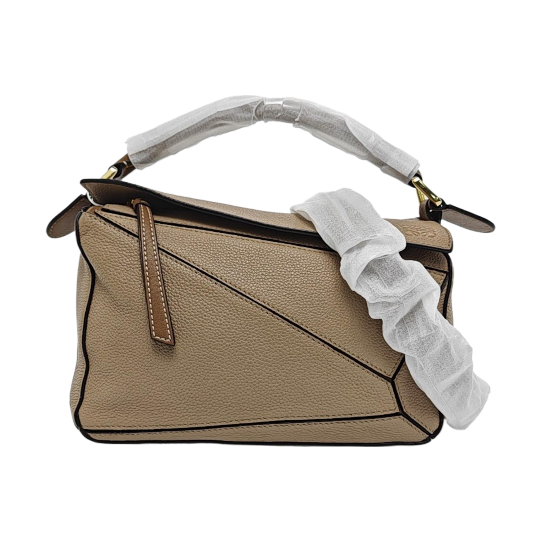 Puzzle Small Calfskin Beige