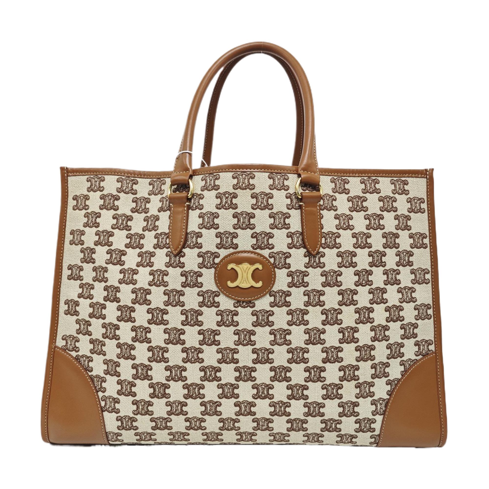 Fabric Tote Bag Brown