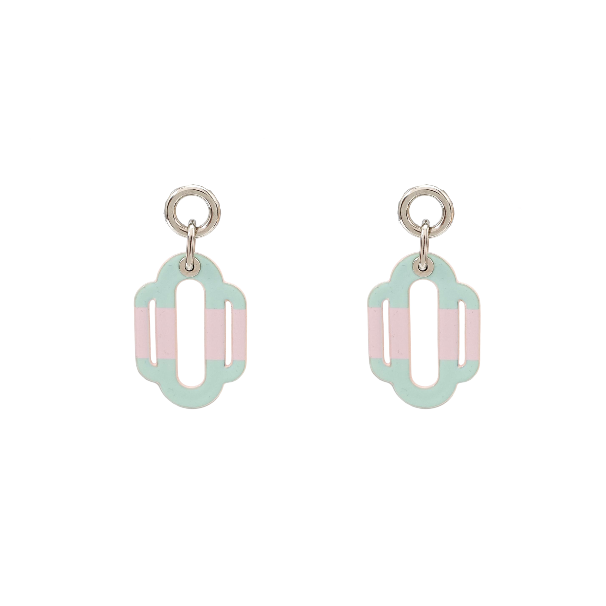 Attelage Metal Red Stud Earrings