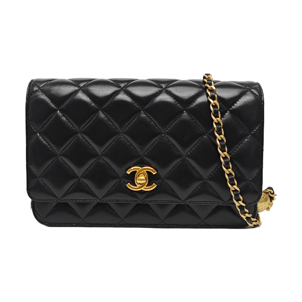 TRENDY CC Quilted Lambskin Black