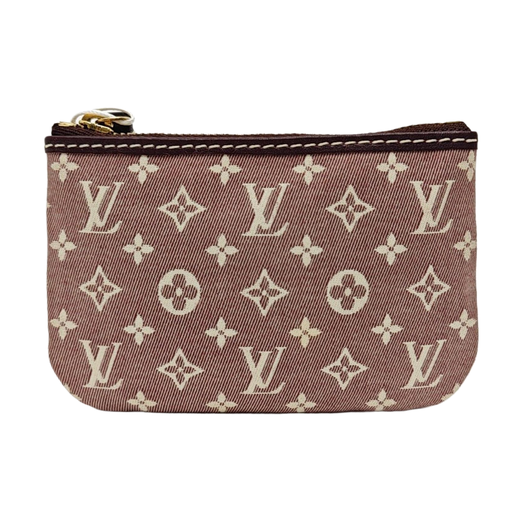 Monogram Canvas Coin Purse Red