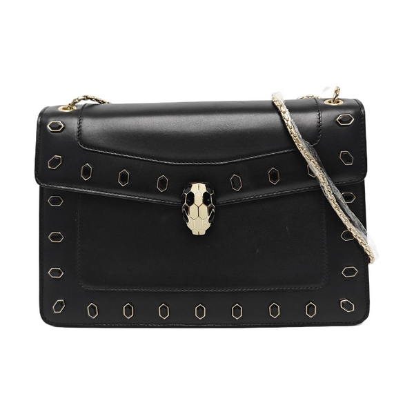 SERPENTI FOREVER Medium Calfskin Black