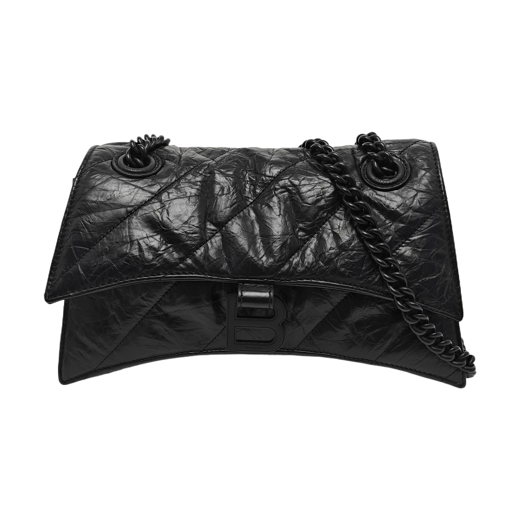 Crush Small Quilted Calfskin Black