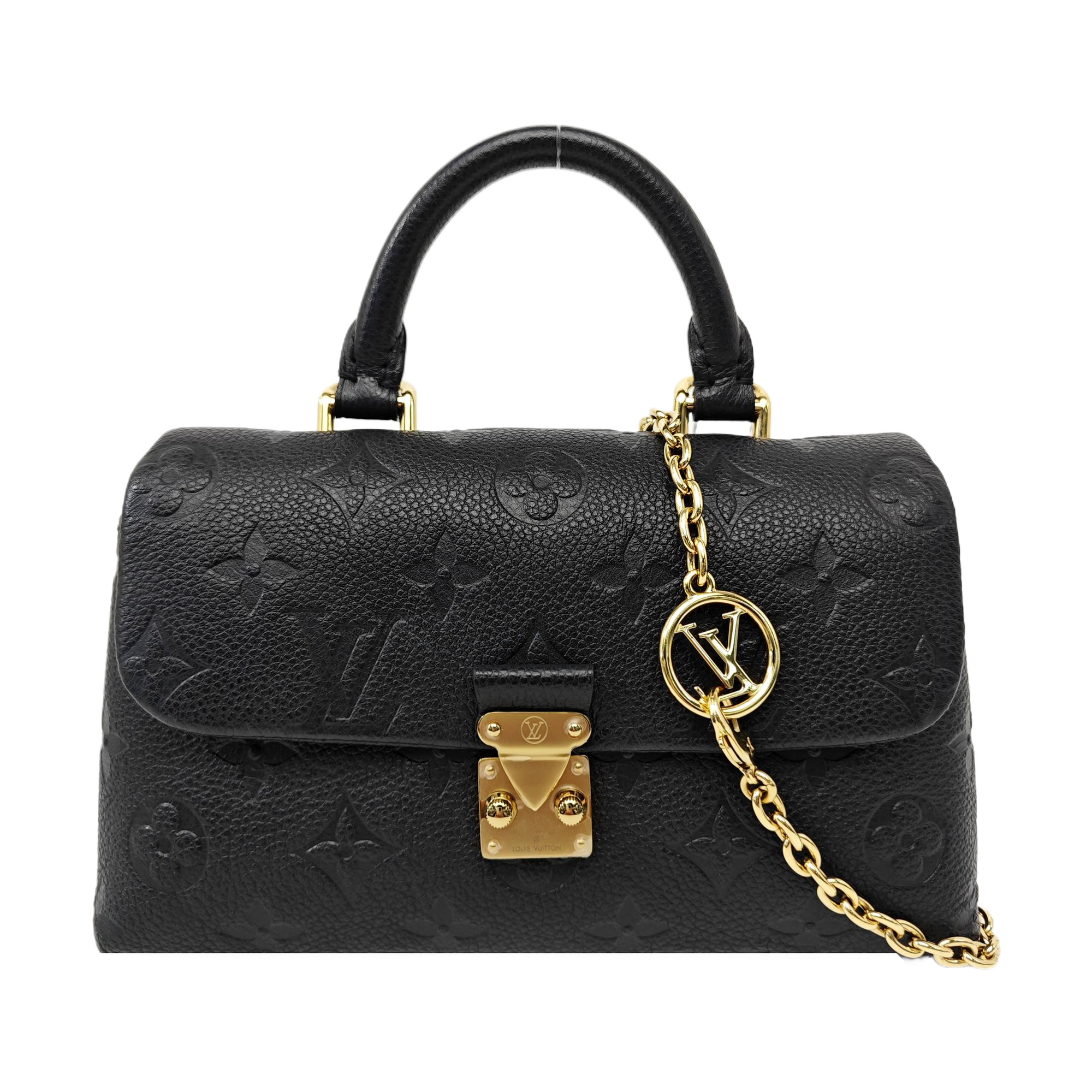 NANO MADELEINE Nano Monogram Calfskin Black