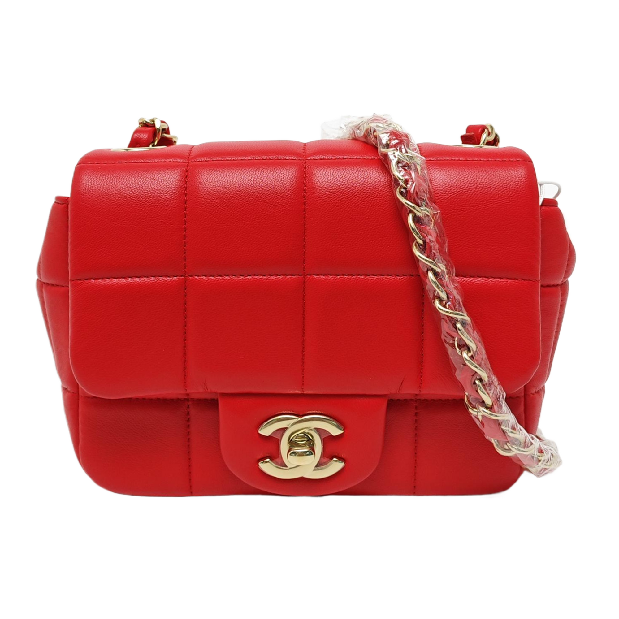 CLASSIC FLAP Mini Quilted Lambskin Red