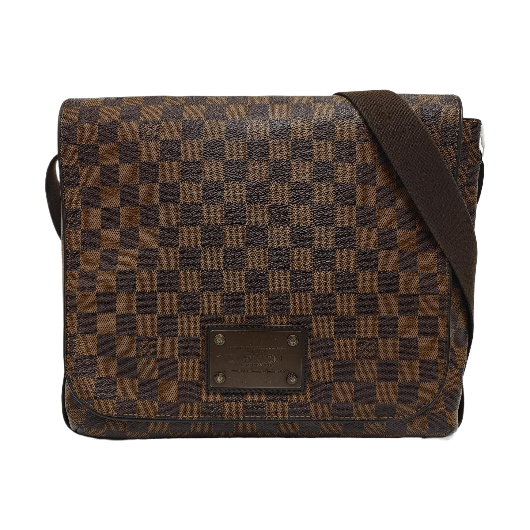 BROOKLYN Damier Ebene Coated Canvas Brown