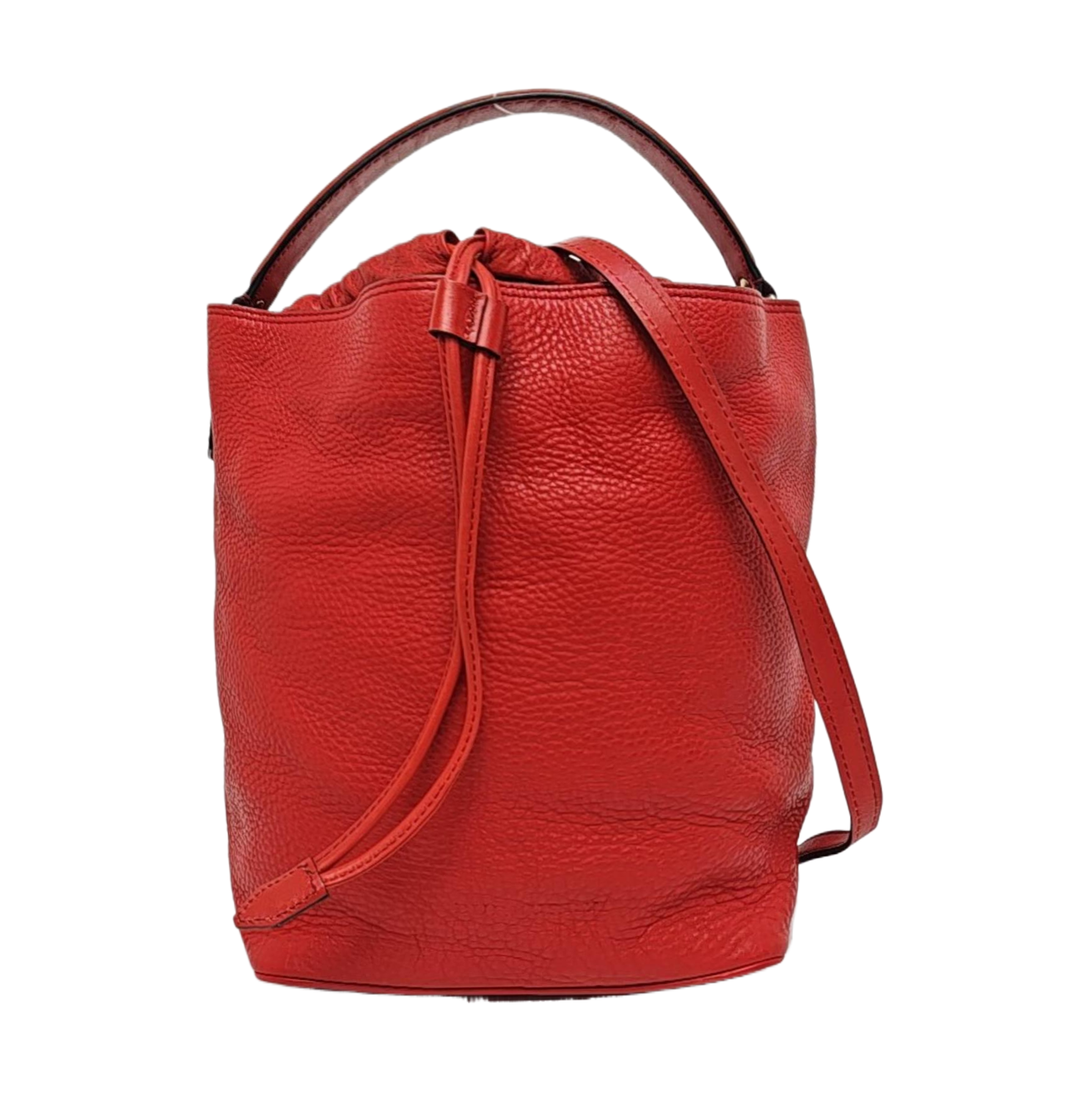 Calfskin Bucket Bag Red