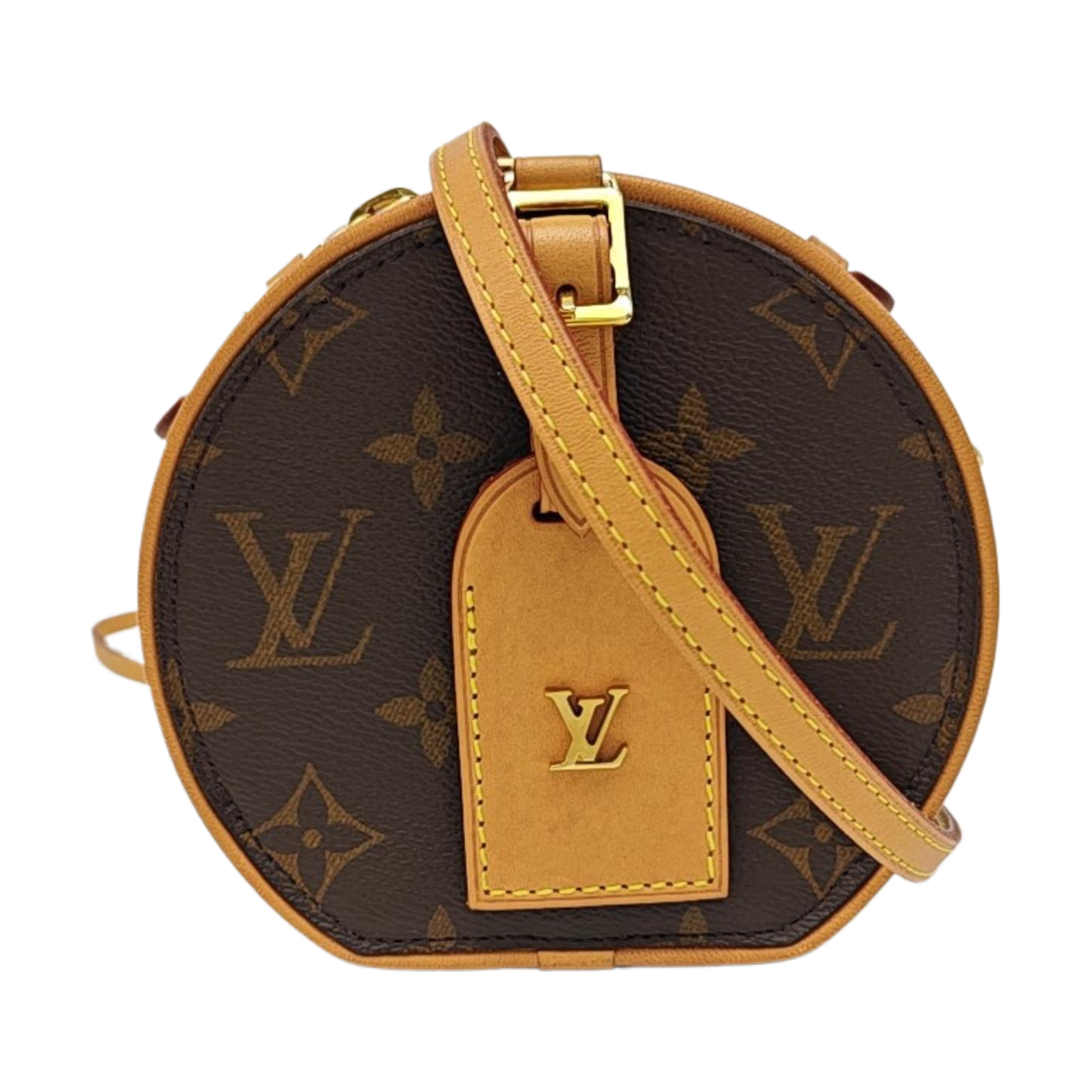 BOITE CHAPEAU Mini Monogram Coated Canvas Brown