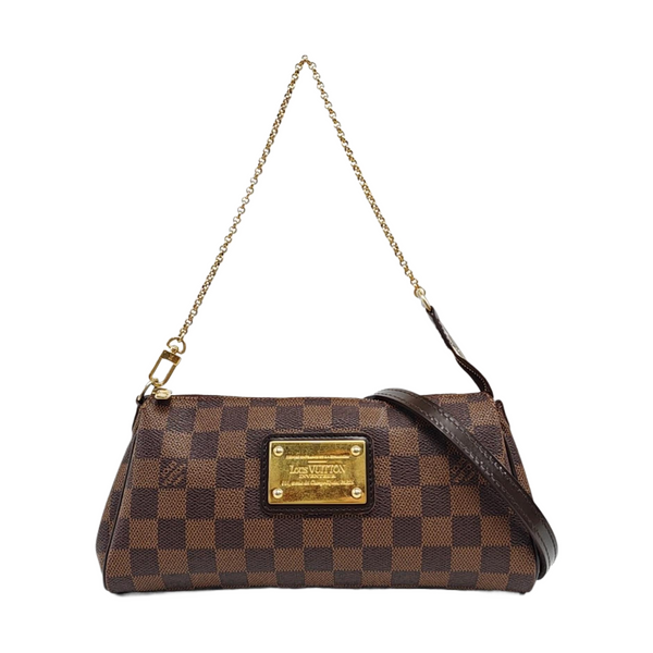 EVA Damier Ebene Coated Canvas Brown