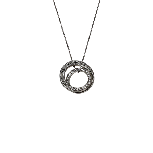 ETINCELLE DE CARTIER 18k White Gold Silver Necklace
