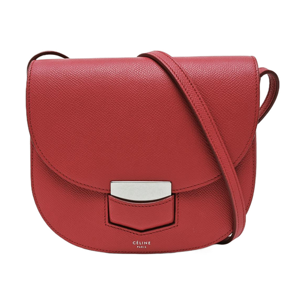 TROTTEUR Small Calfskin Red