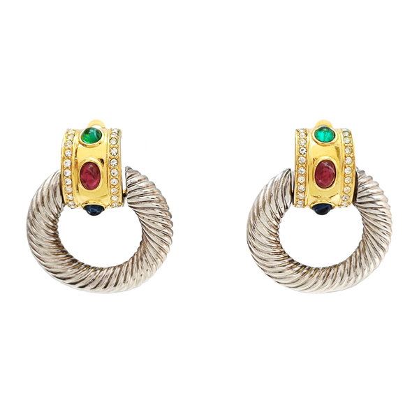 Metal Silver Clip On Earrings