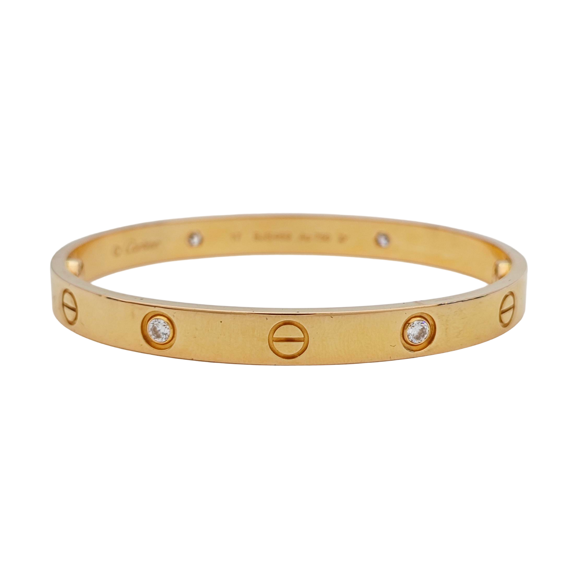 LOVE 18k Rose Gold Bangle
