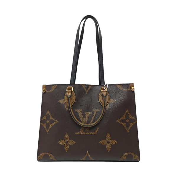 ONTHEGO MM Monogram Coated Canvas Brown