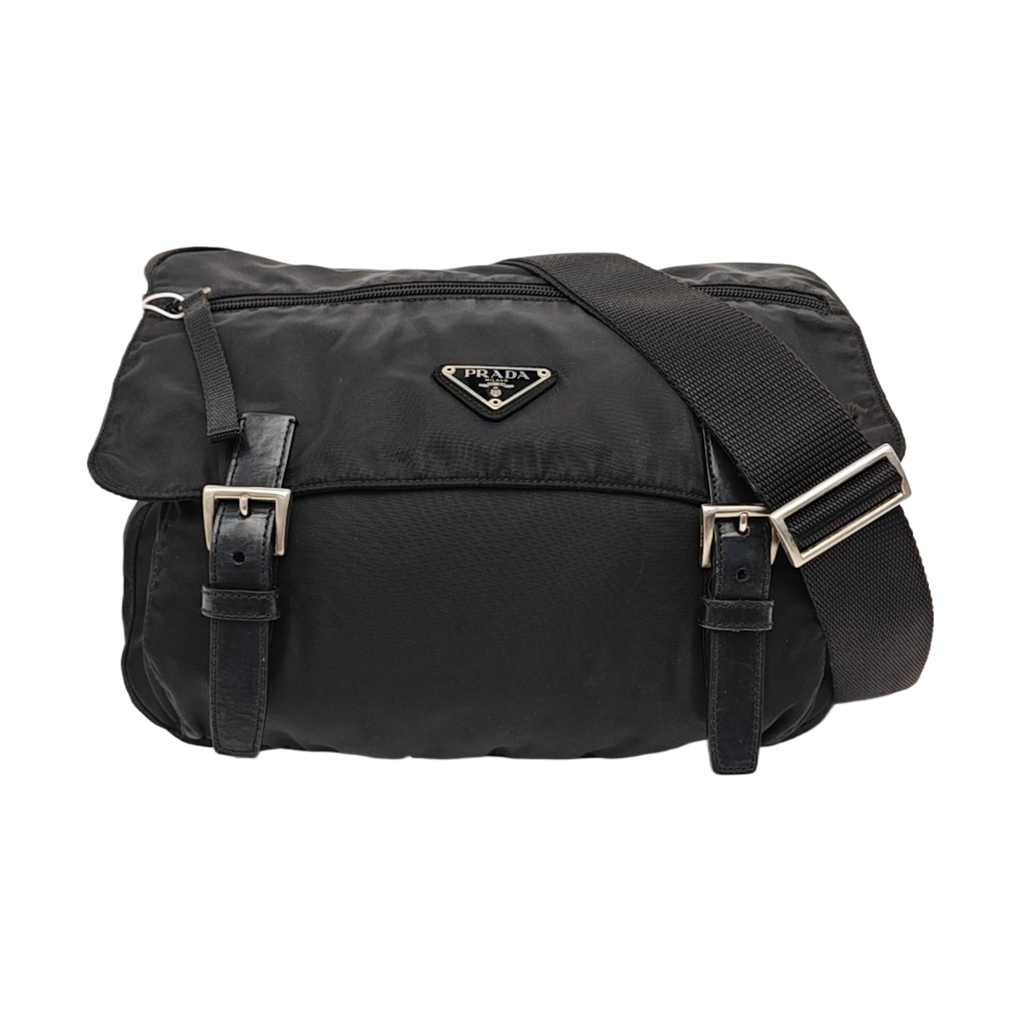 Vela Messenger Bag Nylon Black