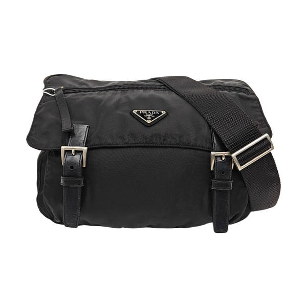Vela Messenger Bag Nylon Black