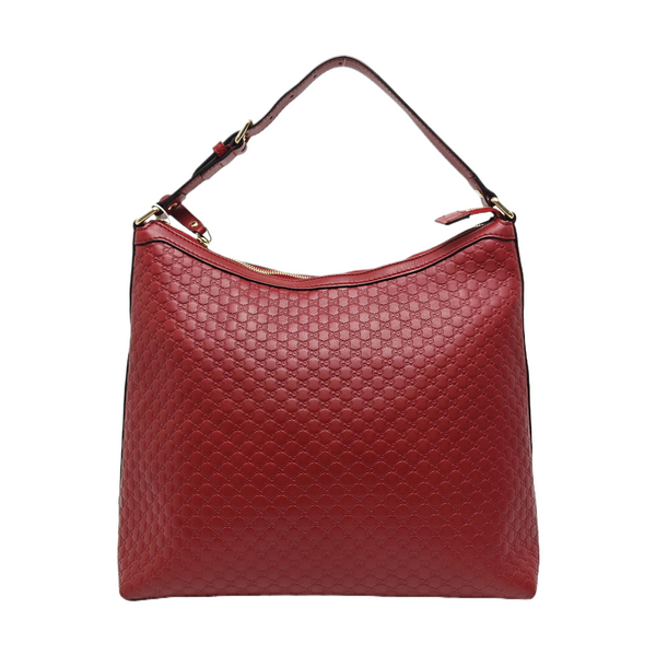 Monogram Calfskin Top Handle Bag Red