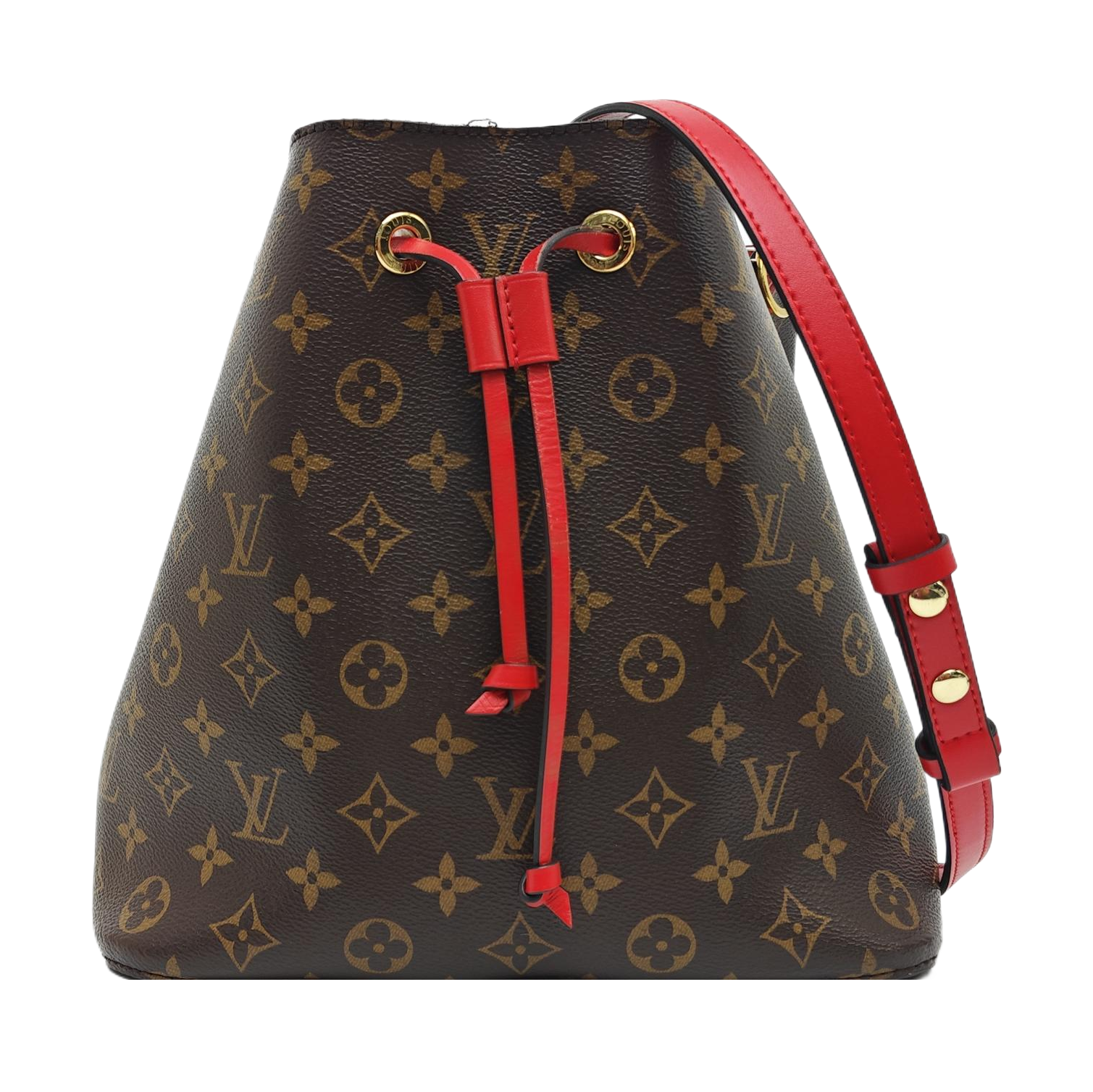NÉONOÉ MM Monogram Coated Canvas Brown
