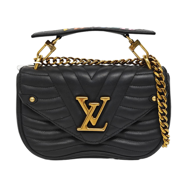 NEW WAVE PM Quilted Calfskin Black
