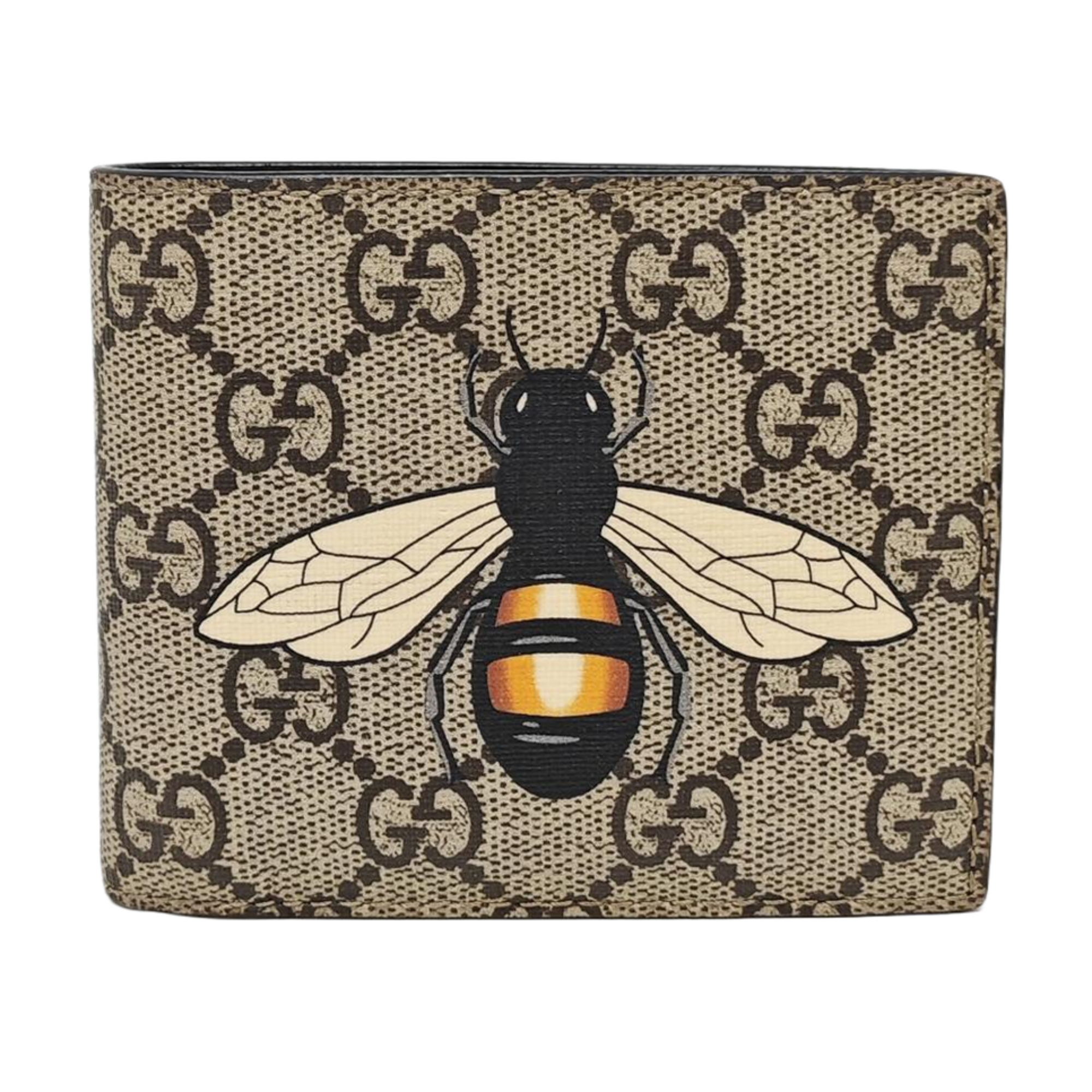 GG Supreme Monogram Coated Canvas Brown Wallet