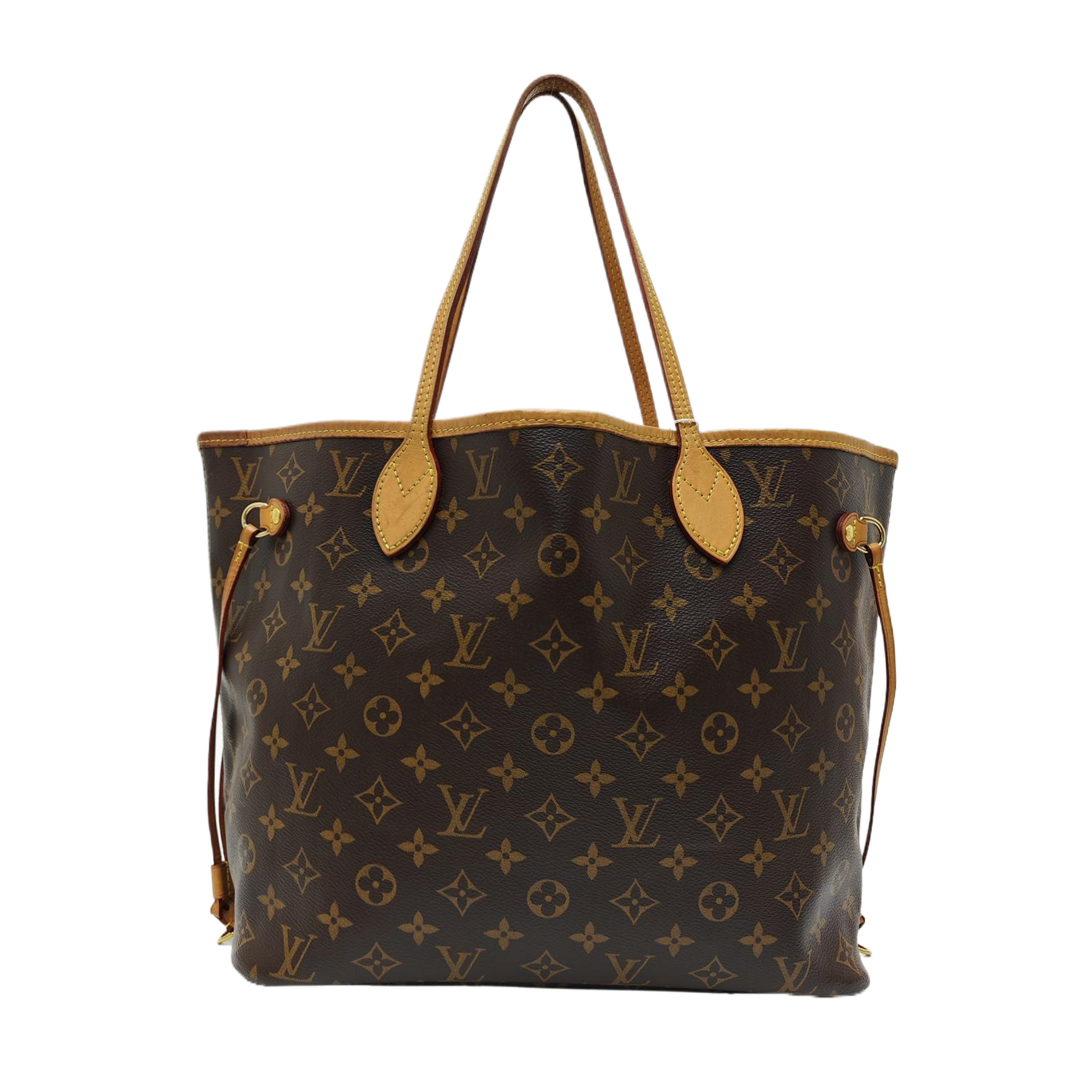 NEVERFULL MM Monogram Coated Canvas Brown