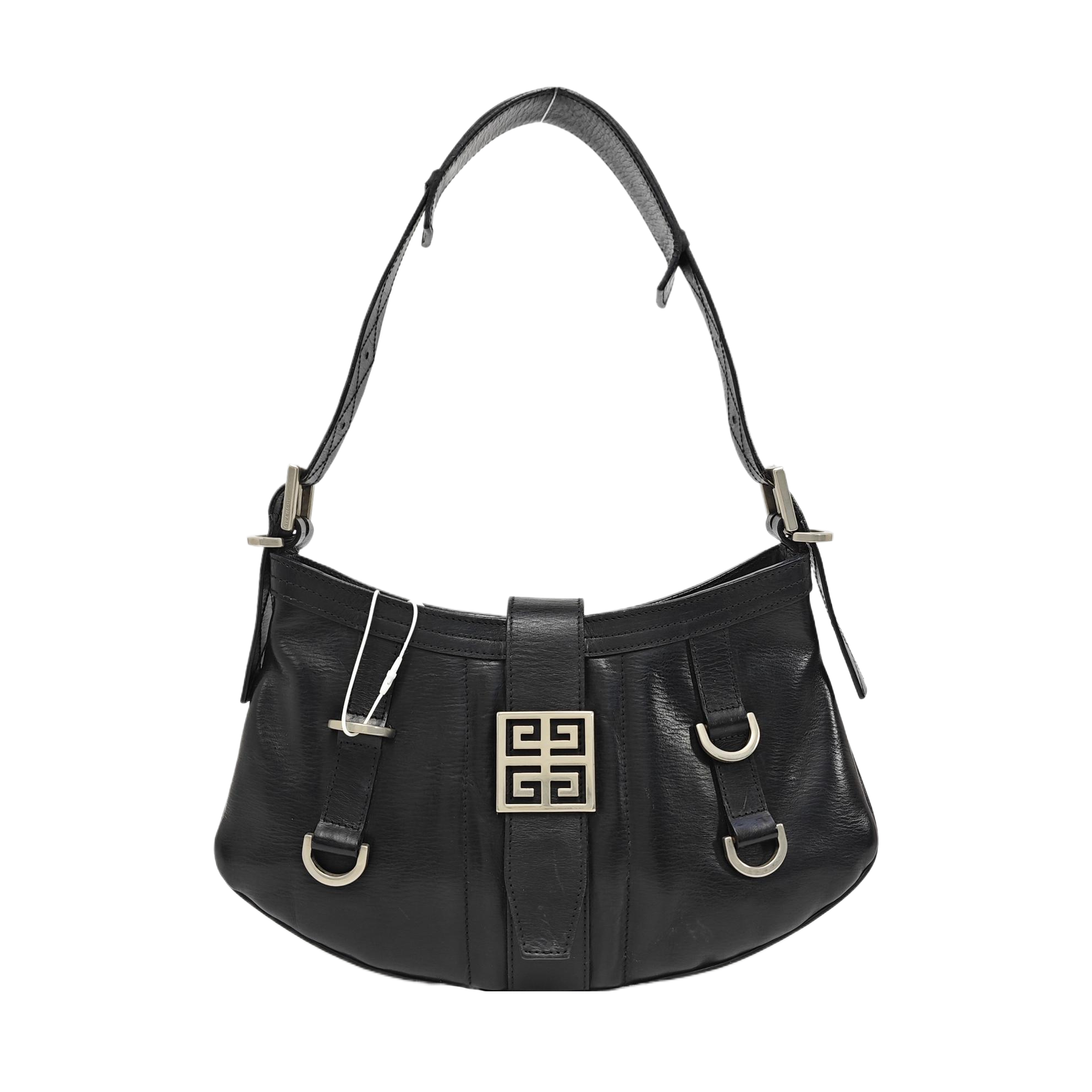 Calfskin Top Handle Bag Black