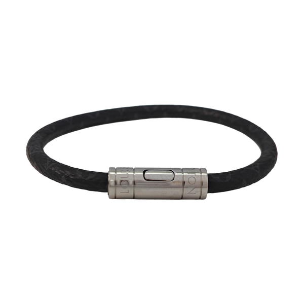 Coated Canvas Black Bangle