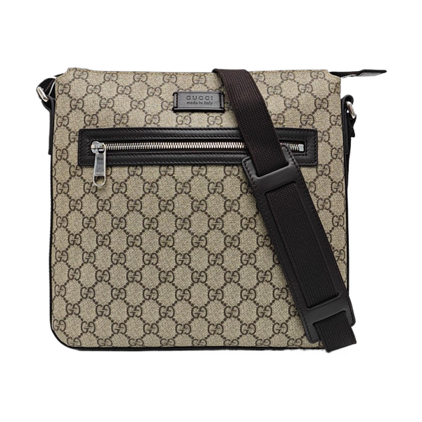 GG Supreme Monogram Coated Canvas Black