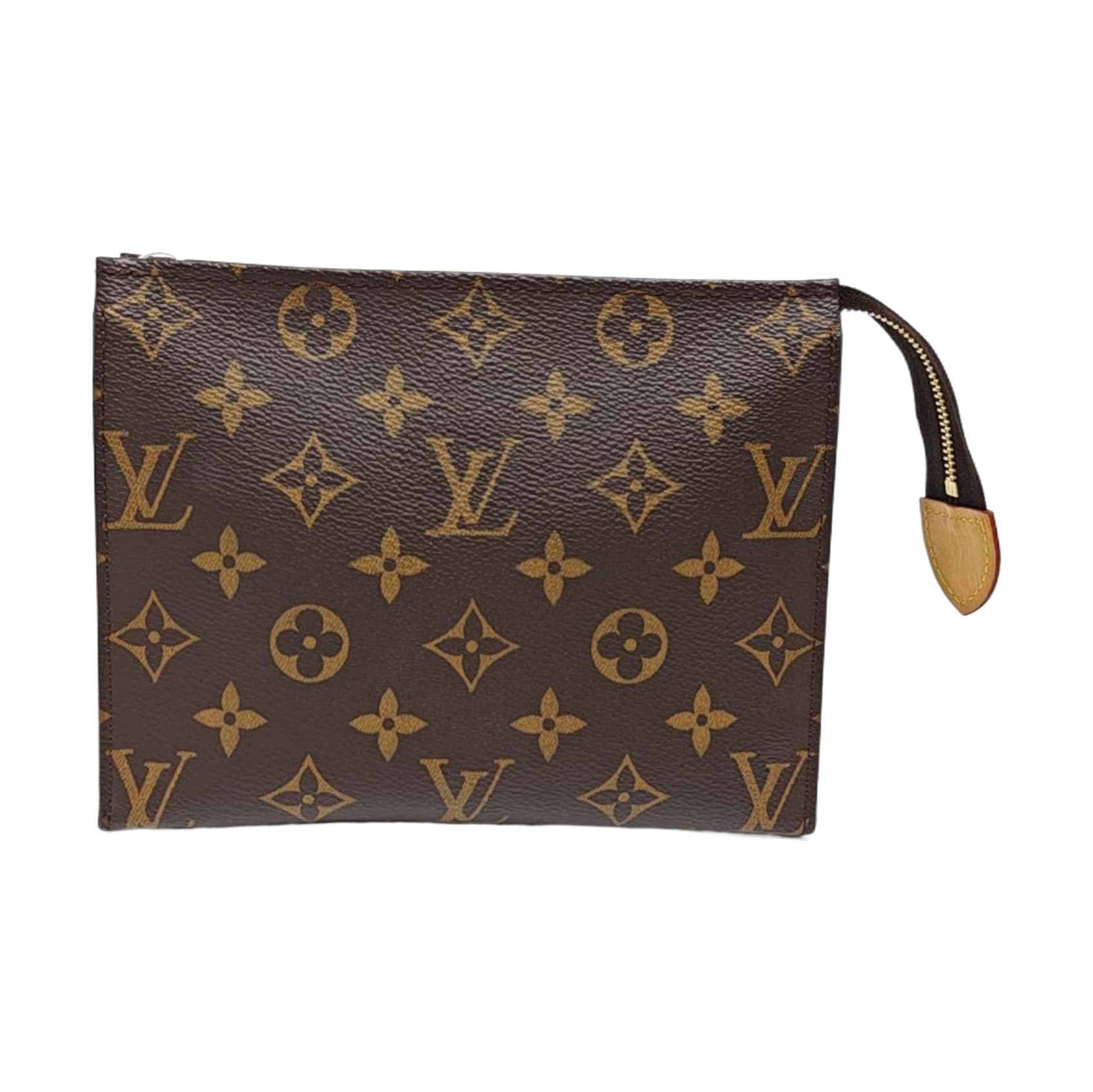 TOILET POCKET 19 Monogram Coated Canvas Brown