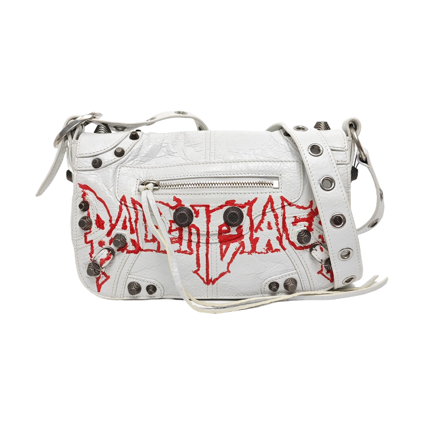 Authenticated pre-owned  Le Cagole XS Lambskin White - Shoulder Bag at Looply