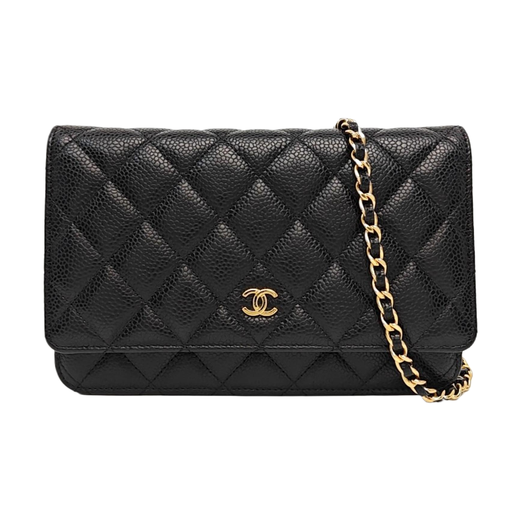 WOC Quilted Grained Calfskin Black
