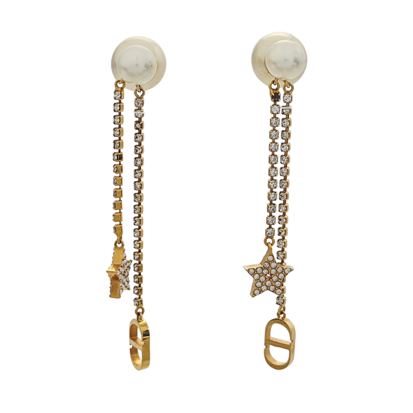 Dior Tribales Metal White Earrings