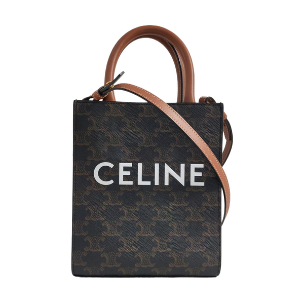 CABAS CELINE Mini Coated Canvas Brown