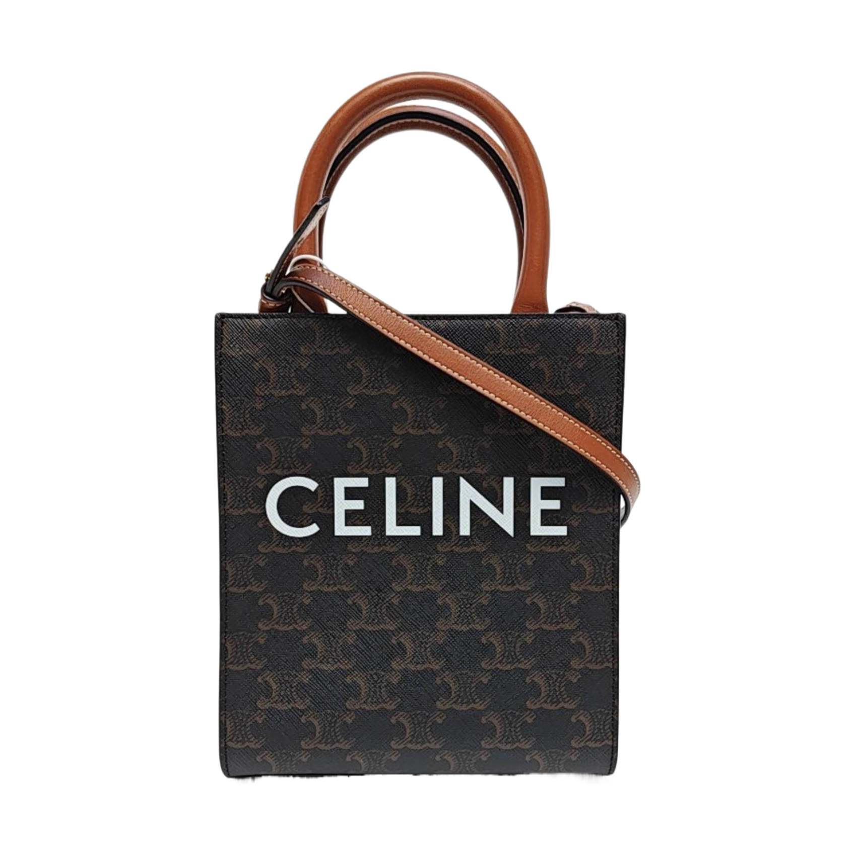 CABAS CELINE Mini Coated Canvas Brown