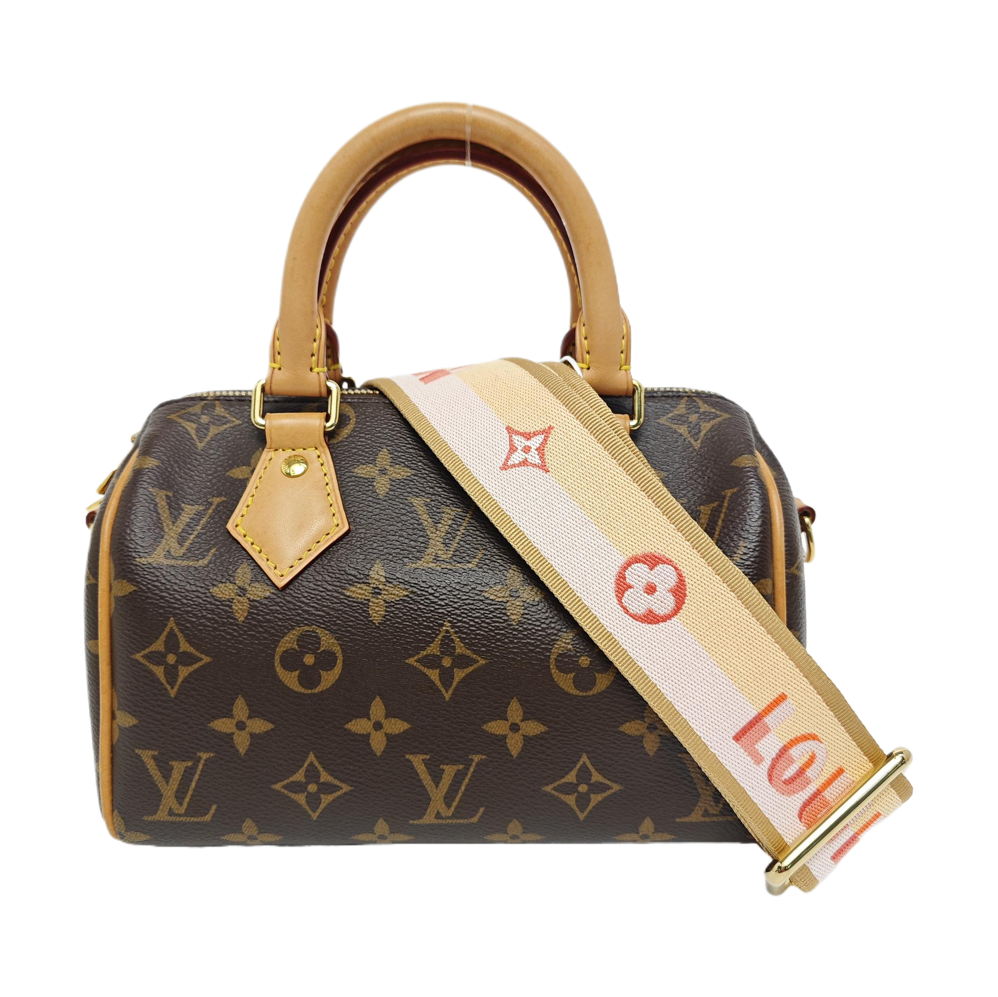 SPEEDY 20 Monogram Coated Canvas Brown