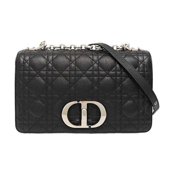 Dior Caro Medium Cannage Lambskin Black