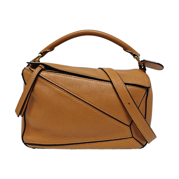 Puzzle Small Calfskin Brown