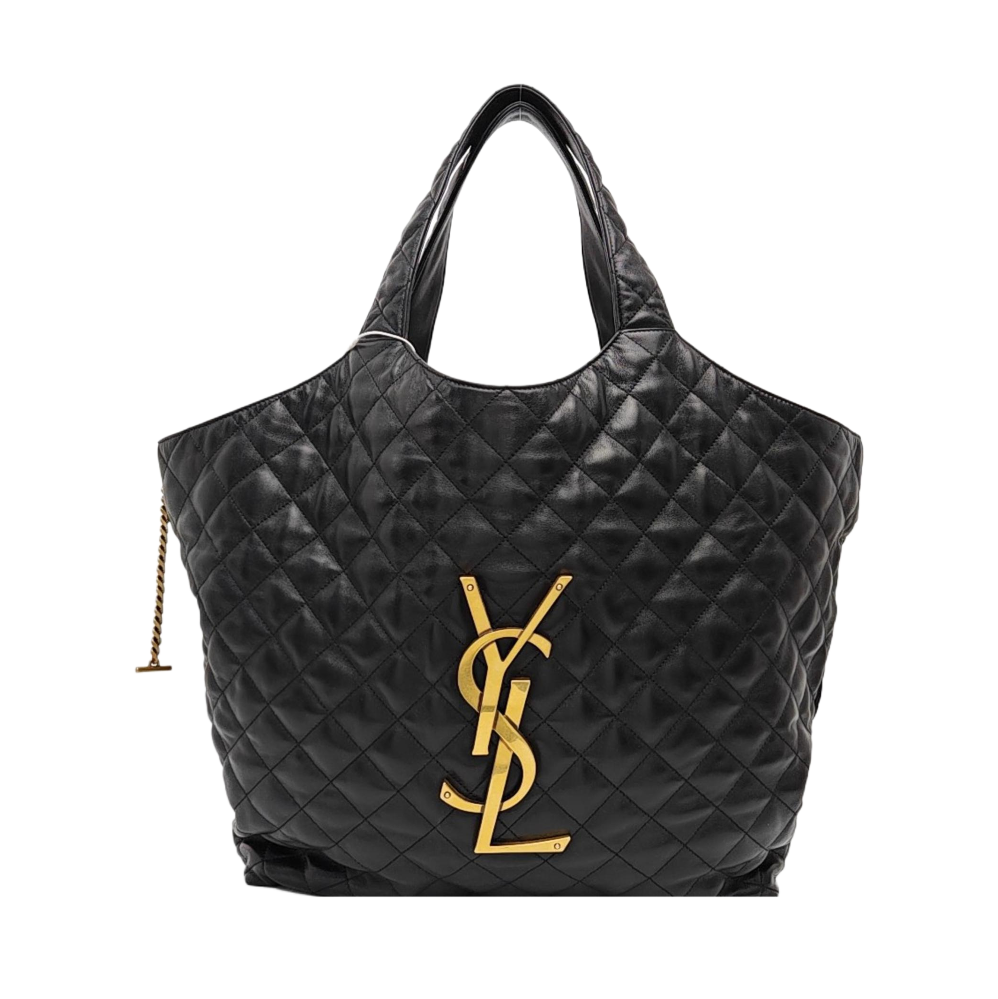 ICARE Extra Large Quilted Lambskin Black