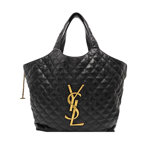 ICARE Extra Large Quilted Lambskin Black