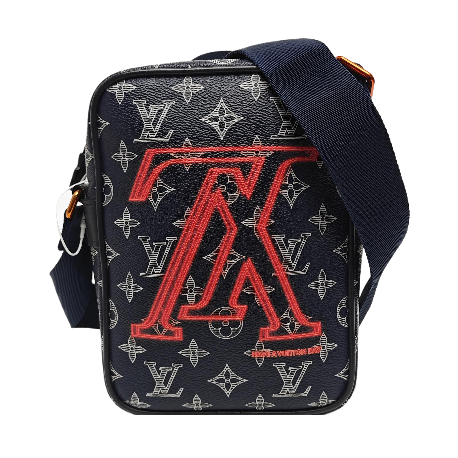 DANUBE PM Monogram Coated Canvas Blue