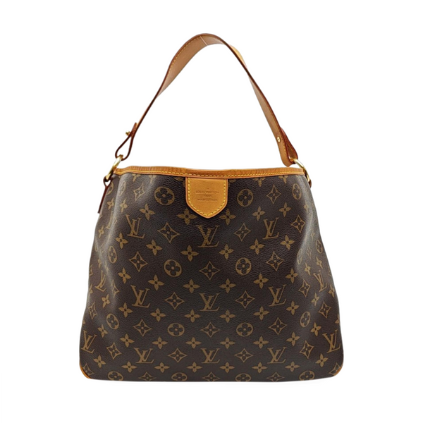 Monogram Coated Canvas Top Handle Bag Brown