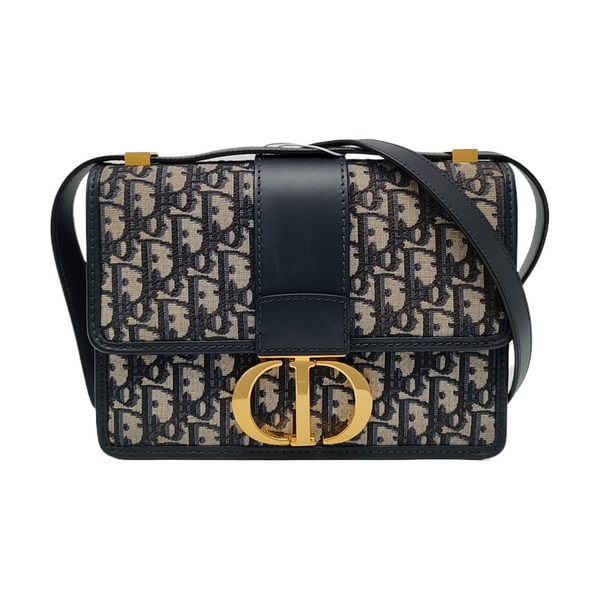 30 Montaigne Oblique Canvas Blue