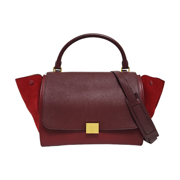 TRAPEZE Medium Calfskin Red