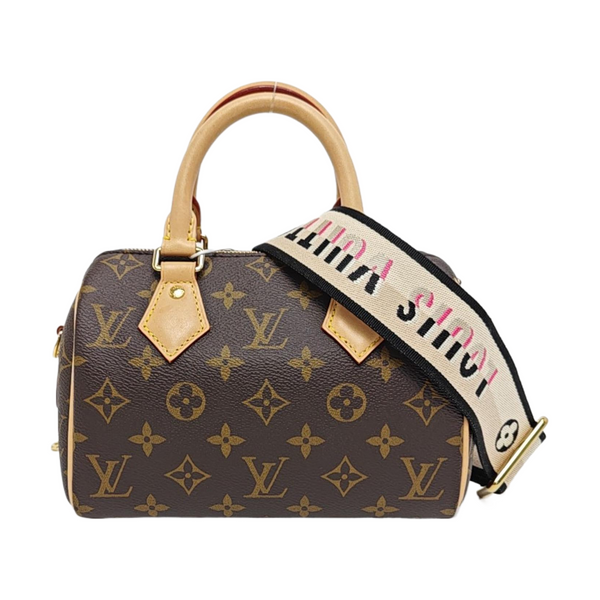 SPEEDY 20 Monogram Coated Canvas Brown