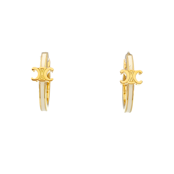 Metal Gold Stud Earrings