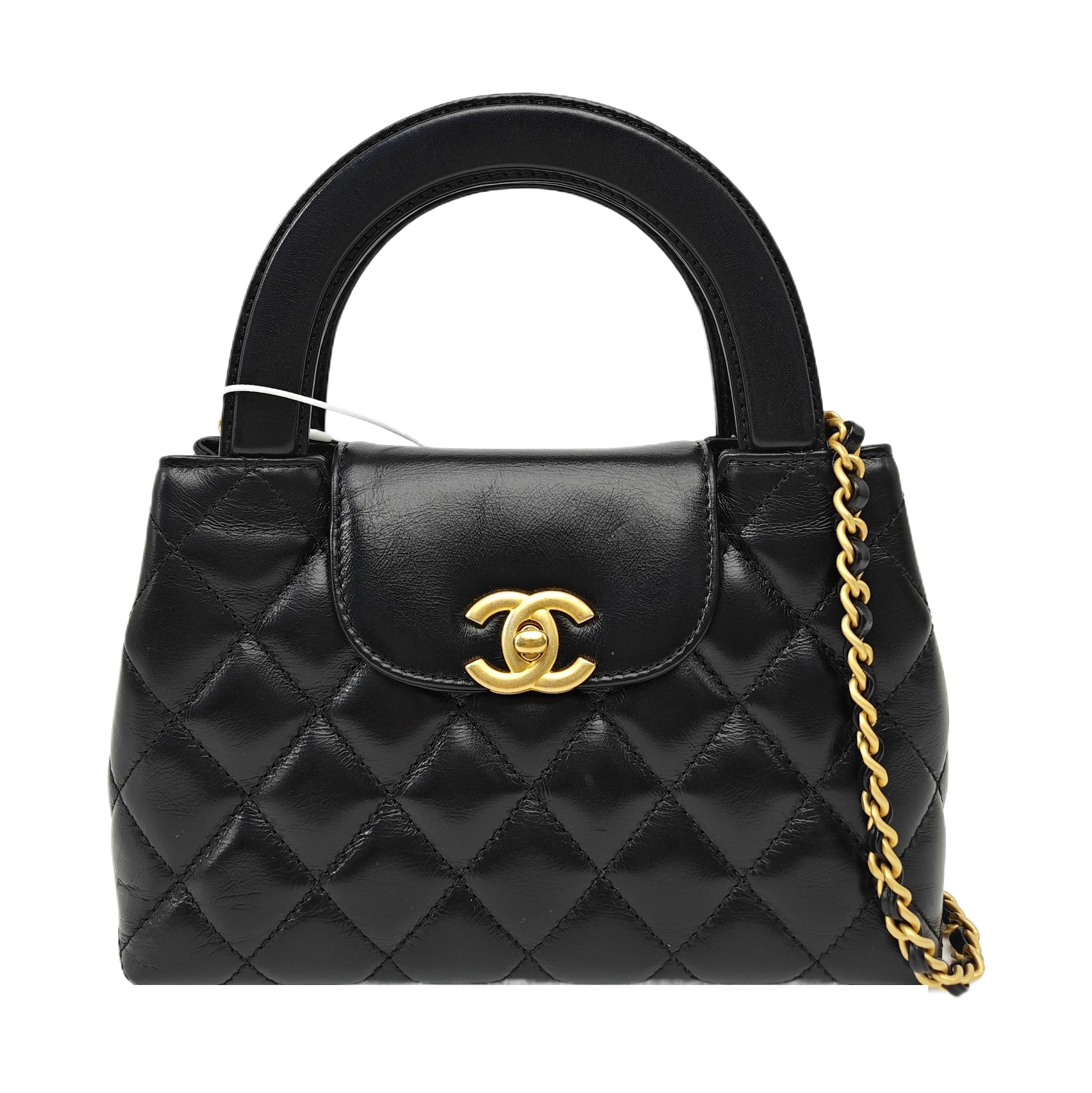 KELLY Mini Quilted Calfskin Black